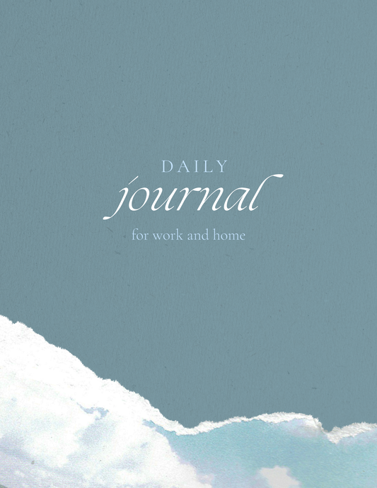 Daily Journal Download - Blue Cloud Design