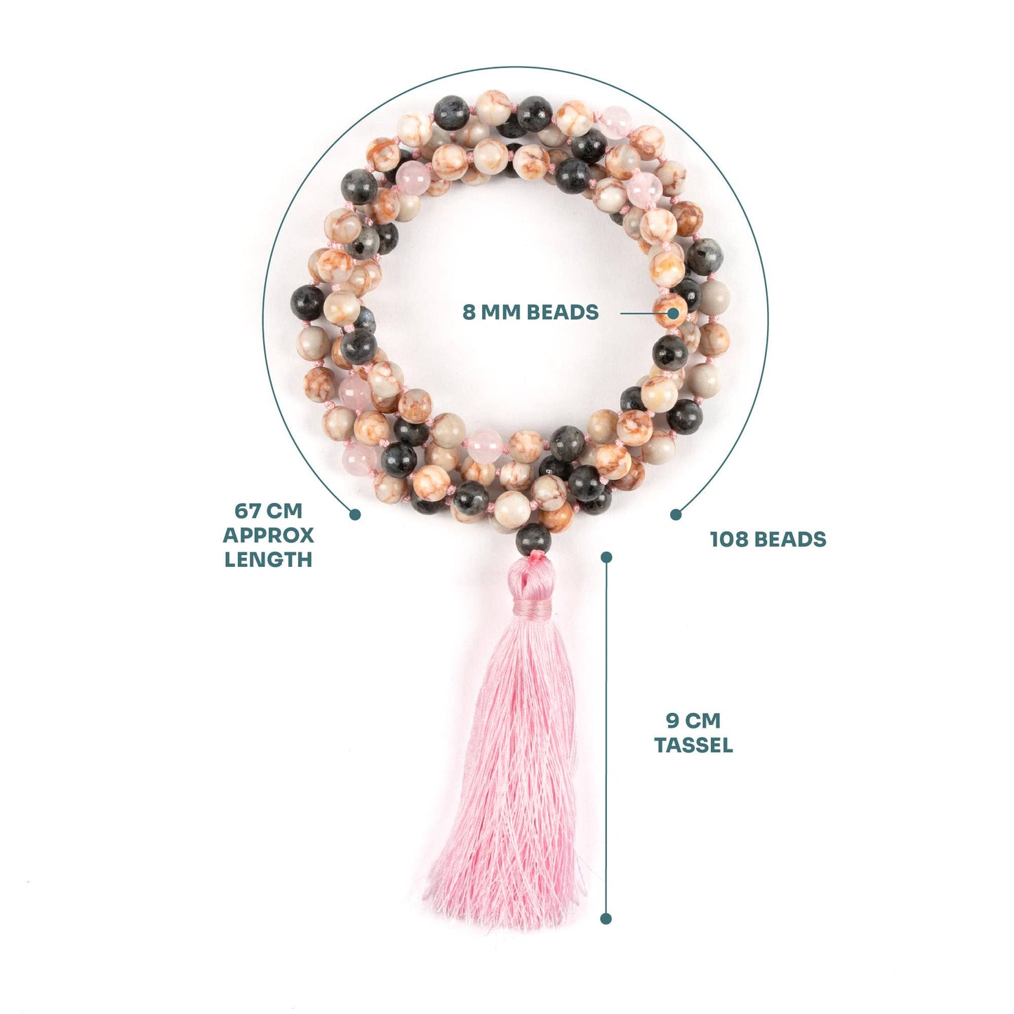 Mala Bead Necklace - Healing