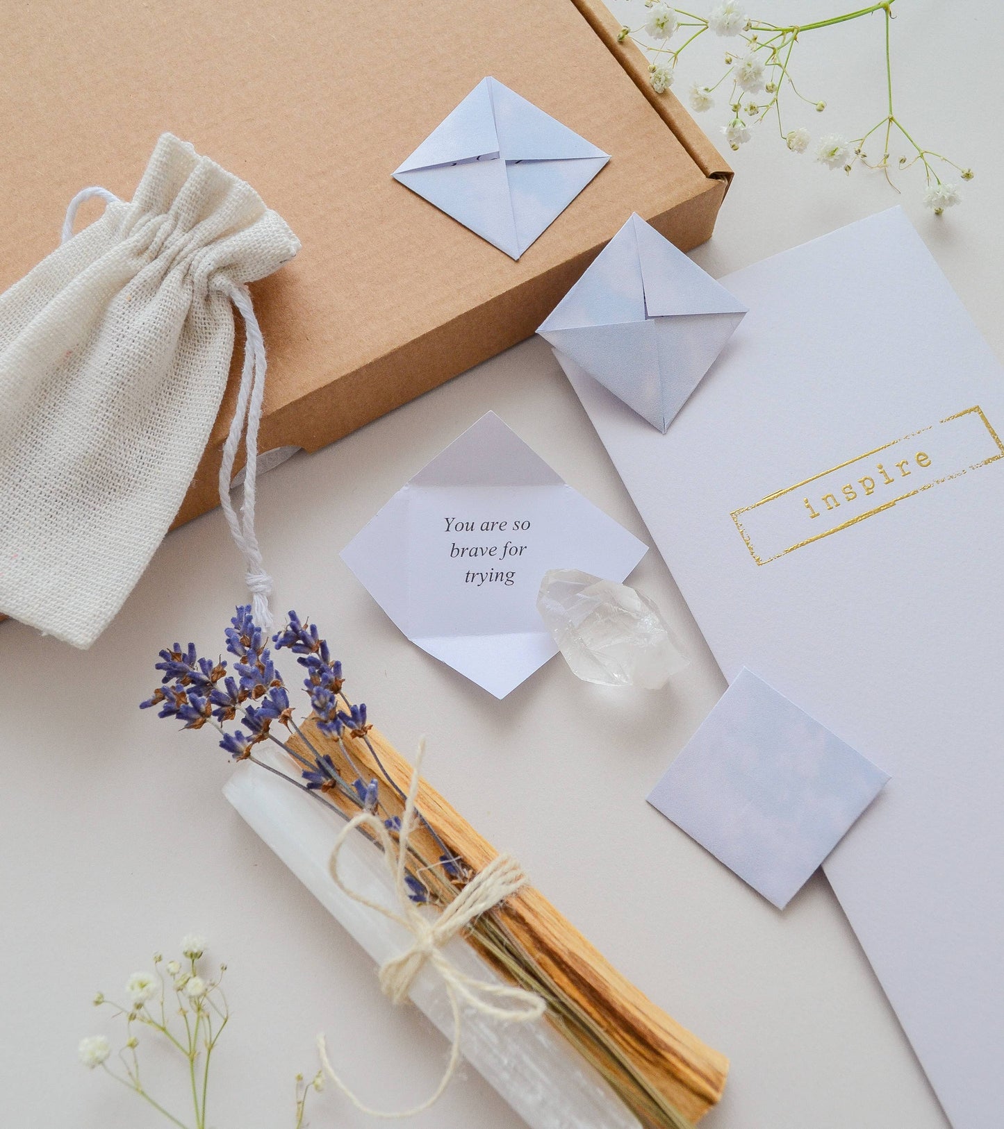 Inspire X Clear Quartz Self-Care Box