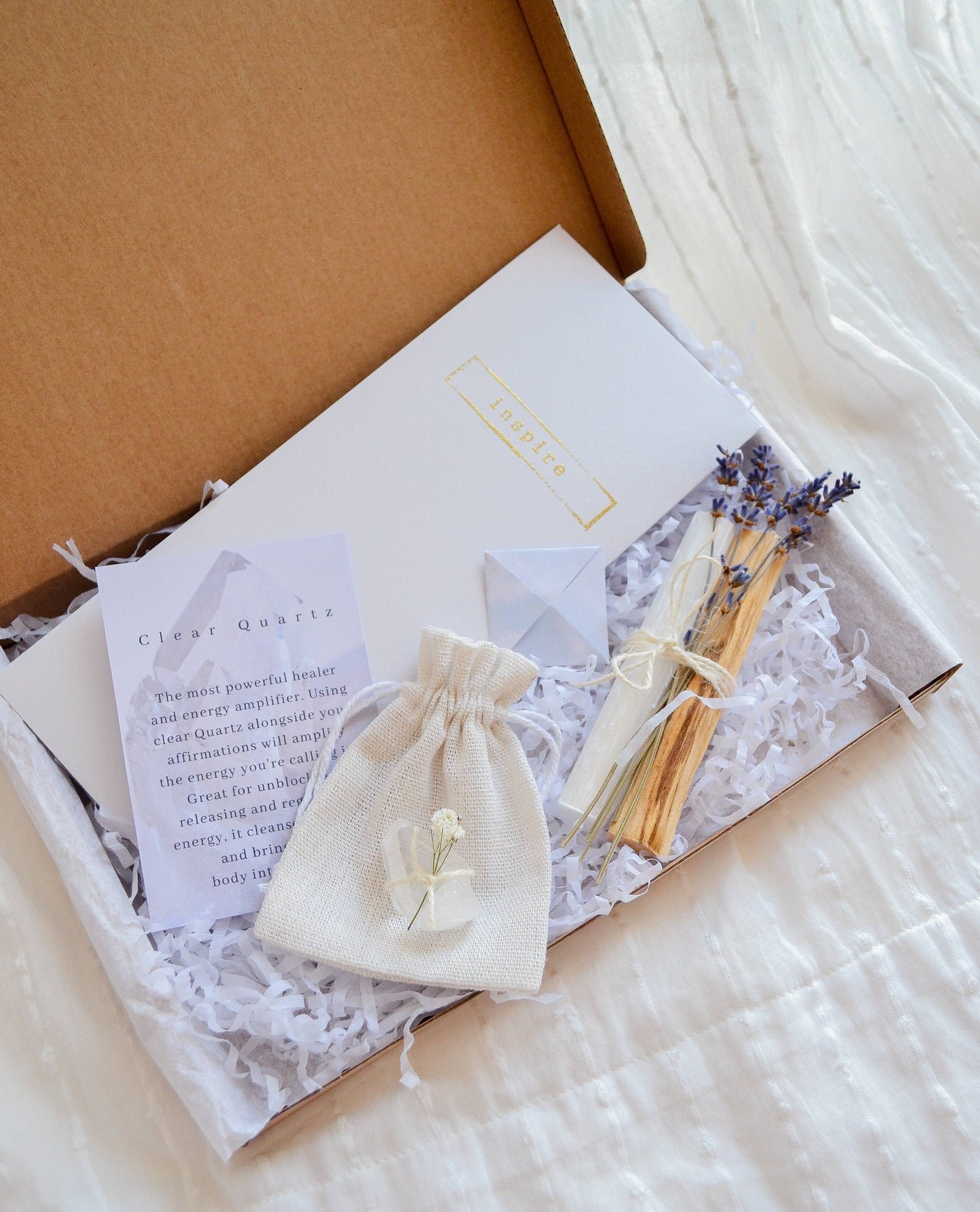 Inspire X Clear Quartz Self-Care Box