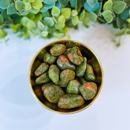 Unakite Tumble Stone Crystal Small