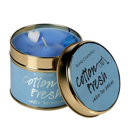 Cotton Fresh Tinned Candle by Bomb Cosmetics