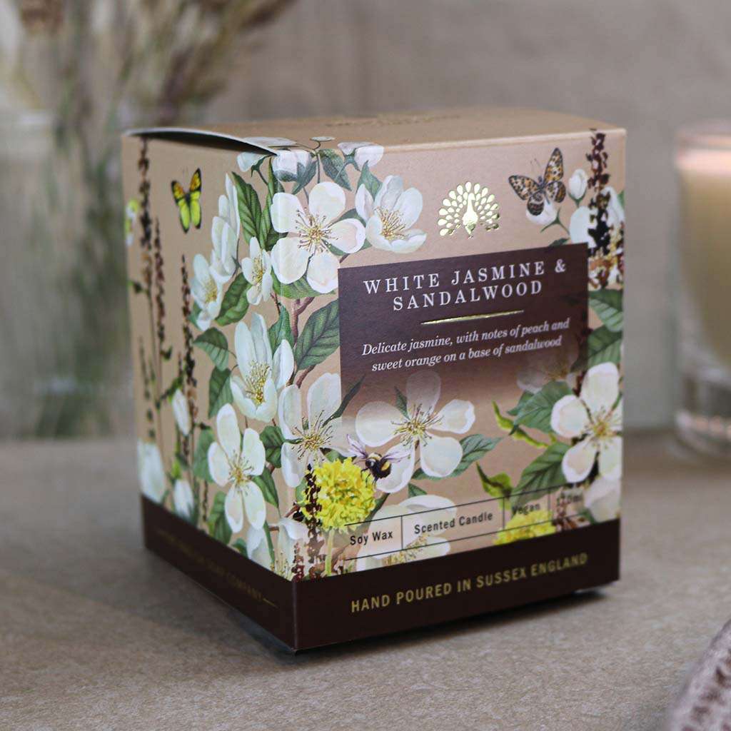 White Jasmine Sandalwood Soy Candle