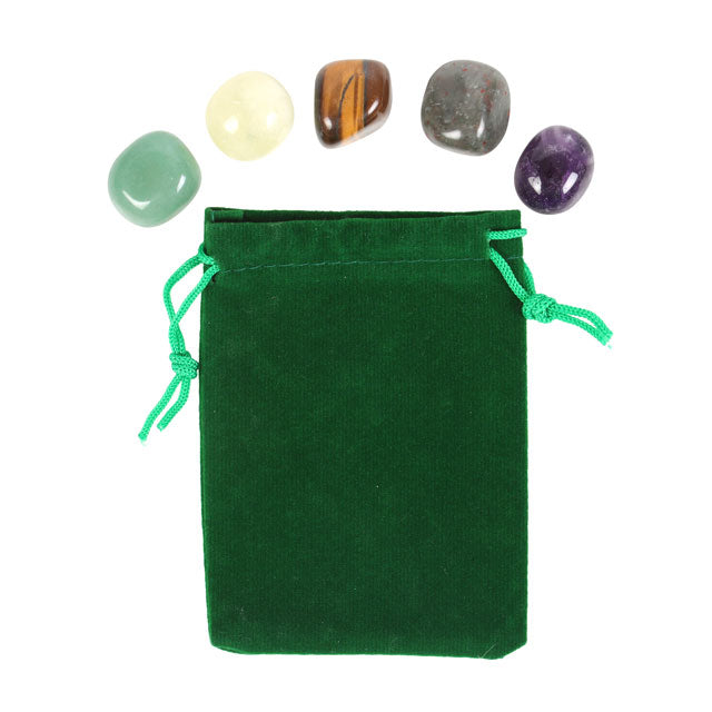 Libra Zodiac Crystal Tumblestone Set