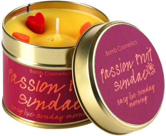 Passion Fruit Sundae Tinned Candle by Bomb Cosmetics