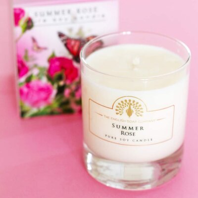 Summer Rose Soy Candle