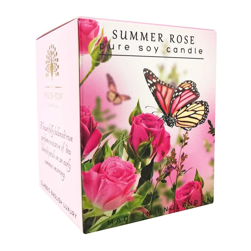 Summer Rose Soy Candle