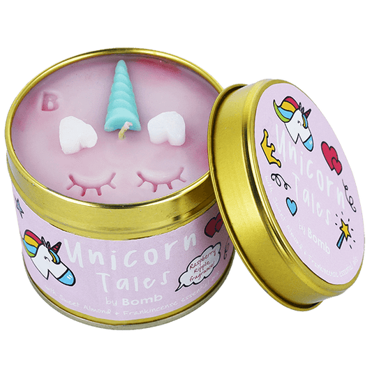 Unicorn Tales Tinned Candle by Bomb Cosmetics