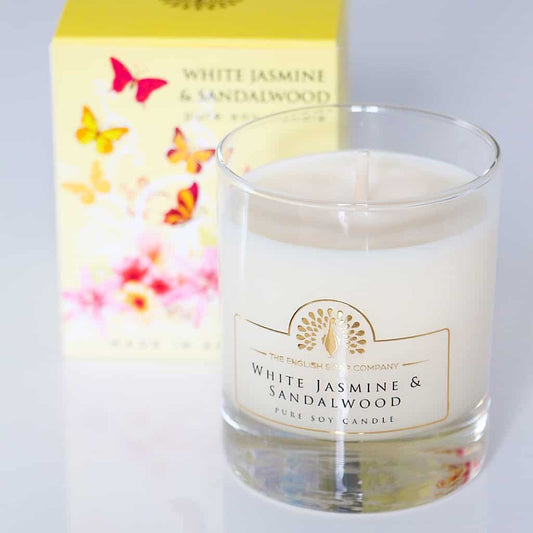 White Jasmine Sandalwood Soy Candle