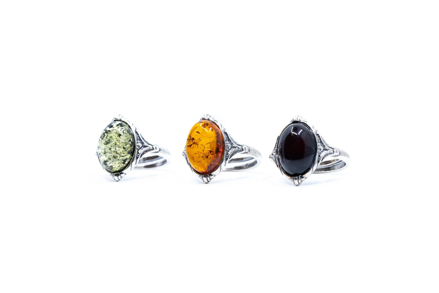 Boho Amber Ring: M