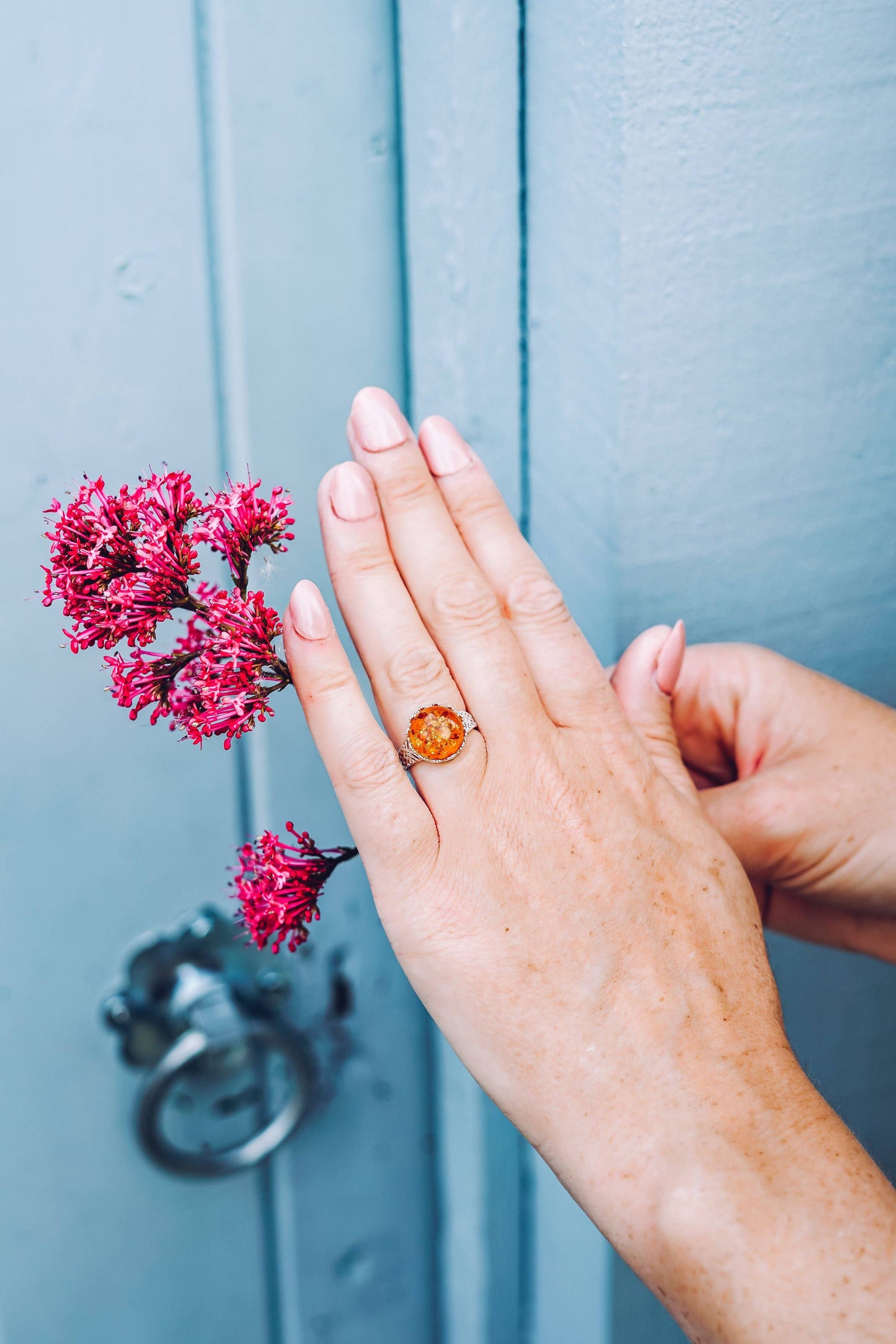 Princess Crown Amber Ring