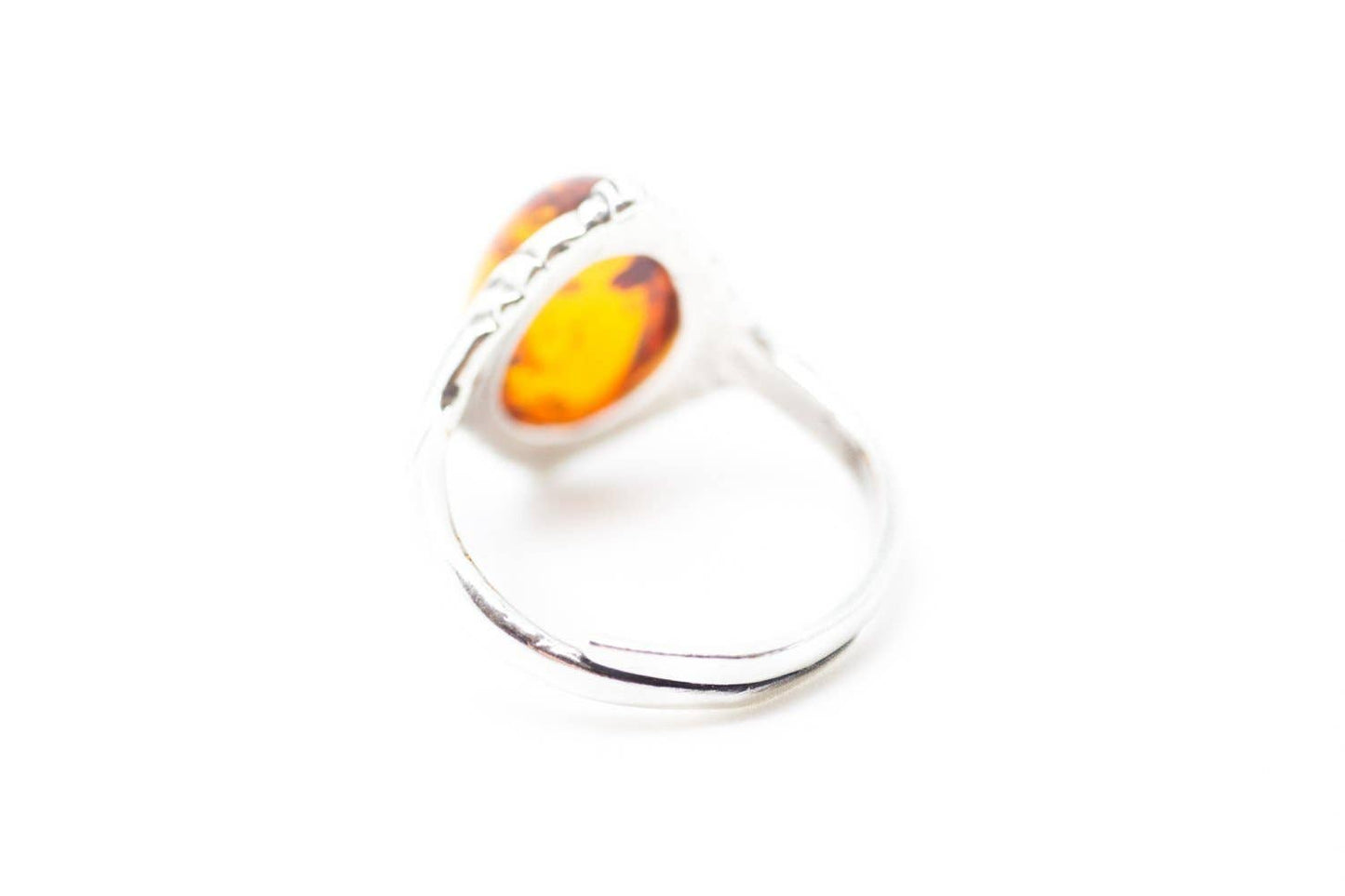 Boho Amber Ring: M