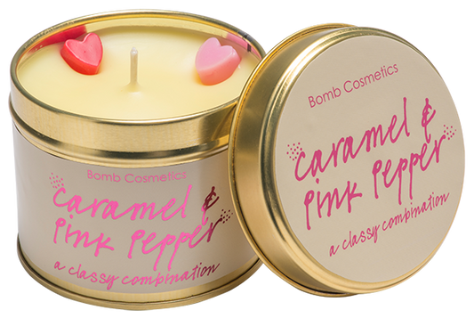 Caramel & Pink Pepper Tinned Candle