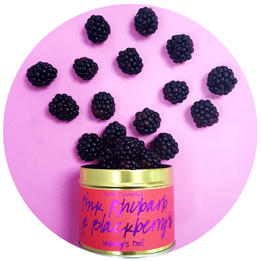 Pink Rhubarb & Blackberry Tinned Candle